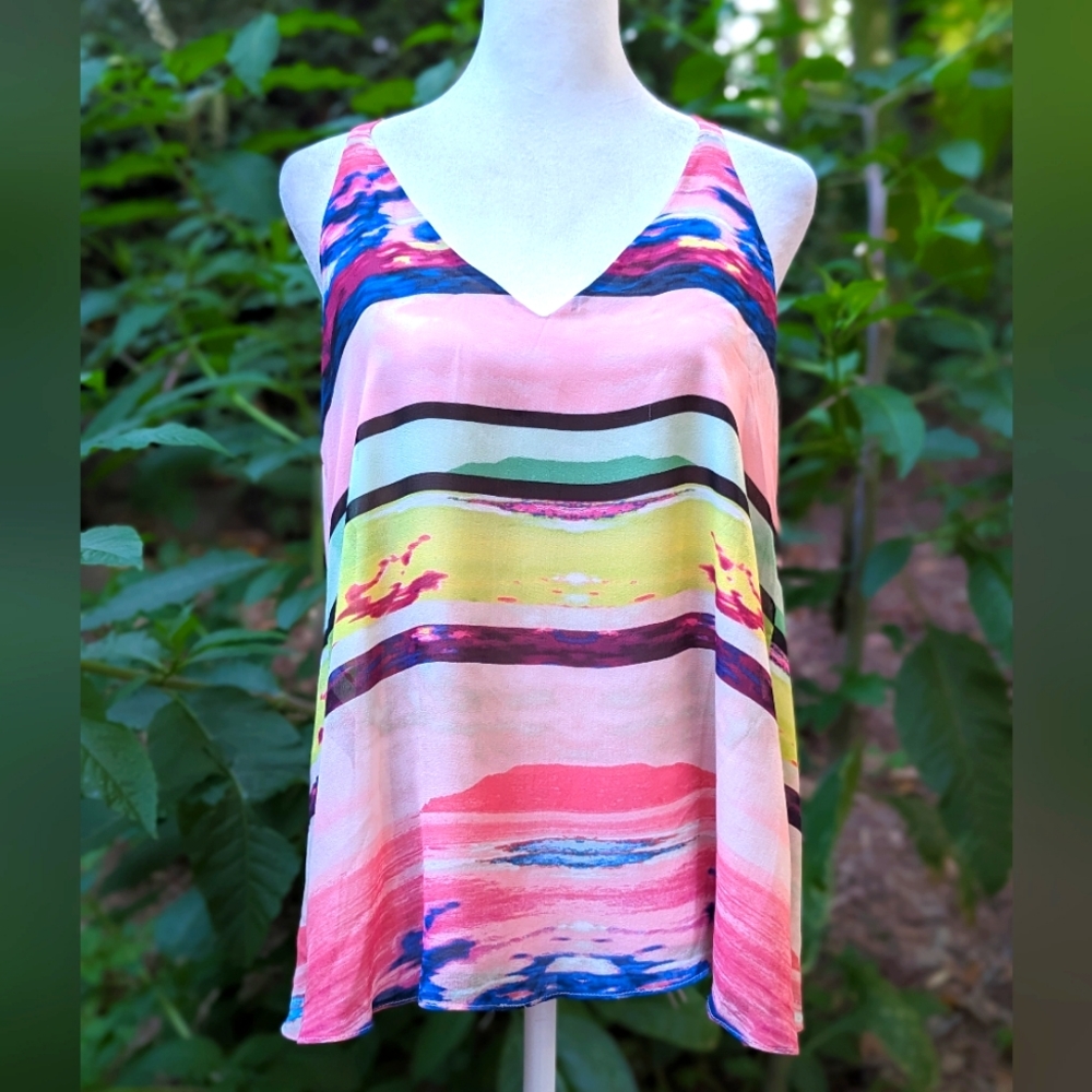 Rory Beca Dede open back camisole in multicolor size large